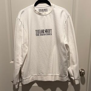 Taylor Swift Crewneck Sweater in White